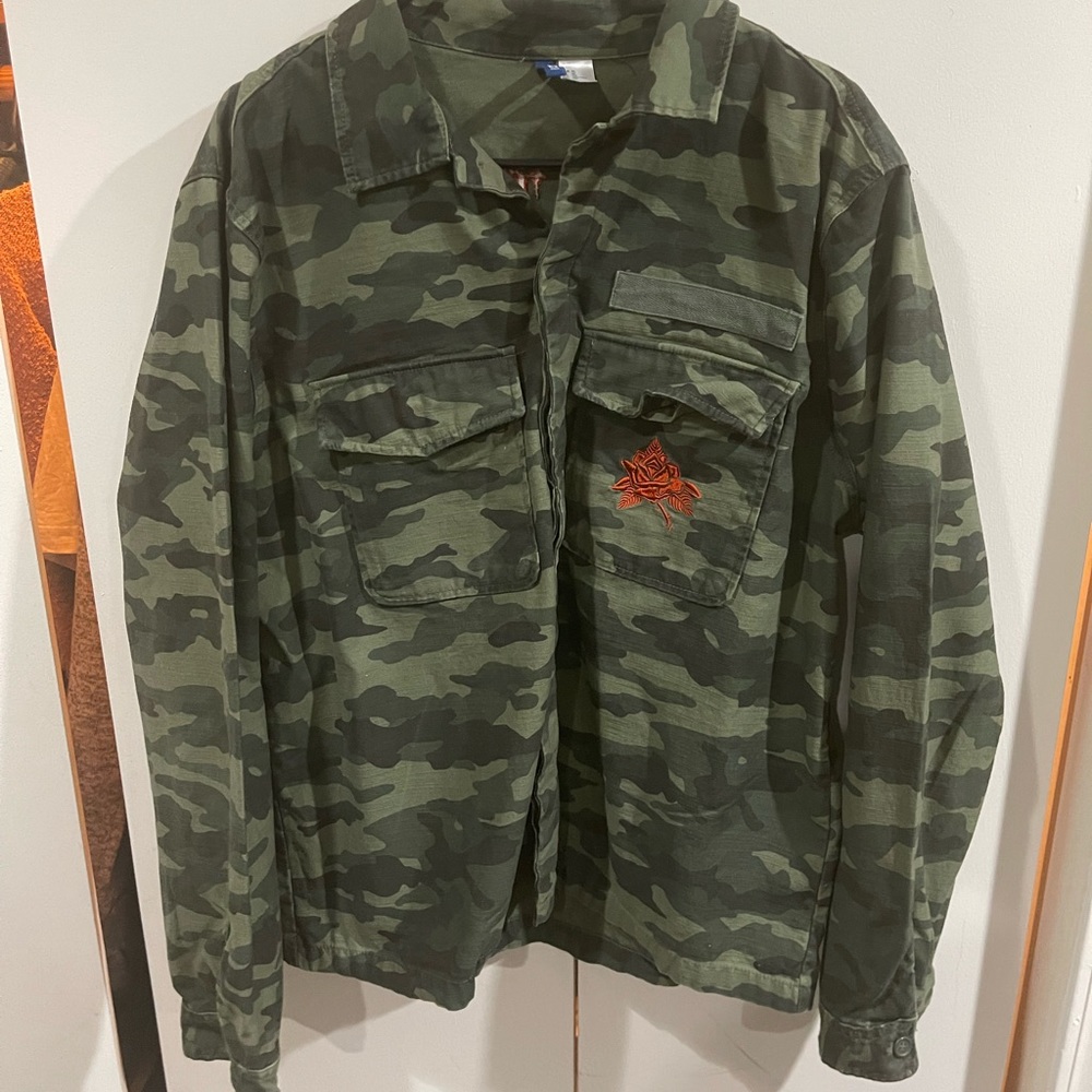 Camo H&M button up